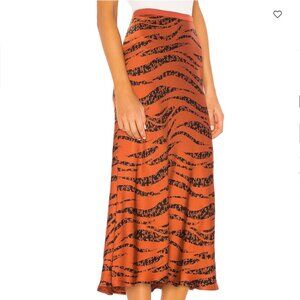 Anine Bing Bar Silk Zebra Skirt